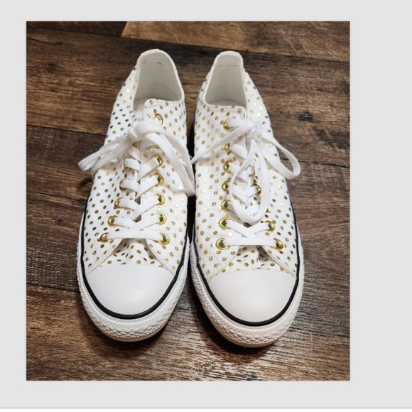 Converse CTAS Polka Dot Low Top Sneakers Shoes - Picture 6 of 12